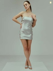 BAESD Strapless Sheath Casual Dress
