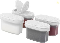 Signoraware Sprinkles N Spice Small Container with Lid (120mlx4 | Set