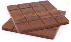 Crystal Teakwood Handcrafted Solid Hotmat | Square | Pack of 2