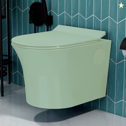 Plantex Platinum Ceramic Rimless Wall Hung Western Toilet/Commode for