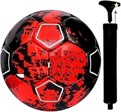 M S Enterprises CR-7 Football Training Ball with Pump Free Size 5, Rub