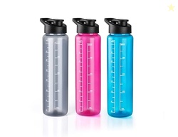 THE SR BRAND Round Unbreakable Plastic Water Bottle | Lid Is Sealed By