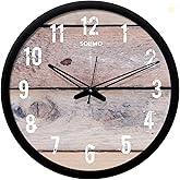 Amazon Brand - Solimo 12-Inch Wall Clock - Designer (Silent Movement,