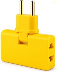 3-in-1 Rotatable Foldable Power Plug Adapter Travel & Home/Office