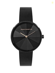 Stainless Steel Analog Black Dial Women's Watch-Fcl21-B