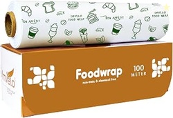 100 Mtr Food Wrapping Paper Roll - Non-Stick, Oil Proof Butter Paper R