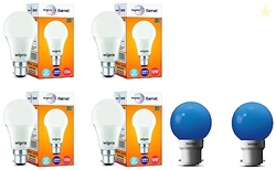 10W B22D LED Cool Day White Bulb, Pack of 4 (Garnet) Glass Safelite N1