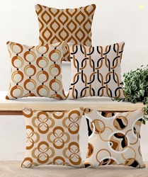 Set of 5 Designer Decorative Throw Pillow/Cushion Covers (16 inch x 16