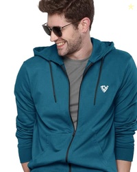Mens Hooded Neck Full Sleeves Regular Fit Solid Jacket