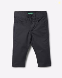 UNITED COLORS OF BENETTON Flat-Front Trousers with Insert Pockets