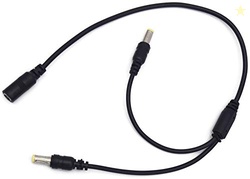 Electronic Spices PACK OF 2 DC Power Y Splitter Cable 1 Female to 2 Ma