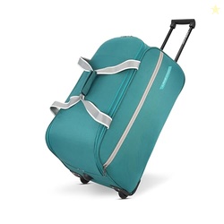 Lavie Sport Polyester Lino Wheel Duffel Bag | 2 Wheel Duffle Bag | Bui