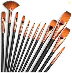 Eclet Set of 12 Professional Artist Paint Brush for Kids, Adults Fabul