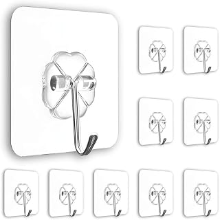 PVC Plastic Flower Wall Hooks for Hanging  Pack of 5 | Heavy Duty Self