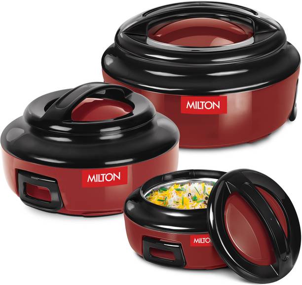 MILTON ERNESTO JR. Pack of 3 Thermoware Casserole Set 420 ml, 850 ml,