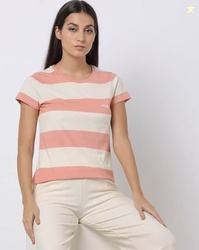 Teamspirit Striped Crew-Neck T-Shirt