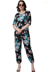 Casual Printed Top and Joggers Set for Women || Stylish Summer Co-Ords