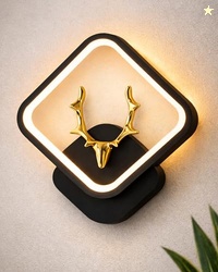 Homesake LED Wall Lamp for Living Room Bedroom, Modern Golden Deer Dec
