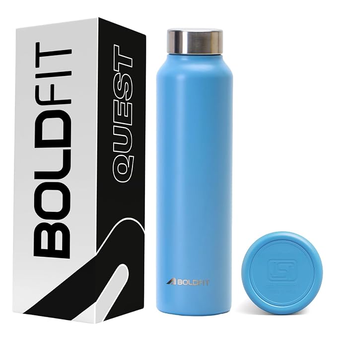 Boldfit Water Bottles Stainless Steel Water Bottle 1 Litre Steel Water