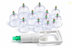 12 Pcs Vacuum Cupping Therapy Set  Massage Suction Cups with Pump for