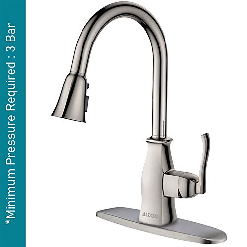 ALTON TSL18030, Single Lever Sink Mixer with 3-Flow Pull-Down Sprayer,