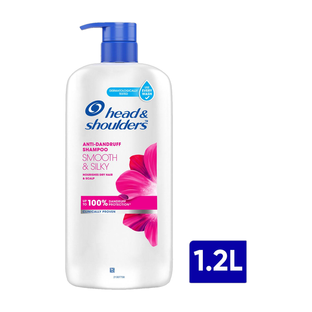 HEAD & SHOULDERS Smooth and Silky Anti-Dandruff Shampoo for Men & Wome