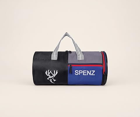 Polyester 28L Water Resistant Sports Duffel Gym Bag for Men & Women wi