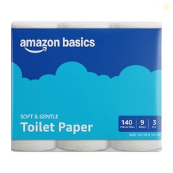 Amazon brand- Amazon Basics 3 ply Toilet tissue Paper Roll 1260 pulls