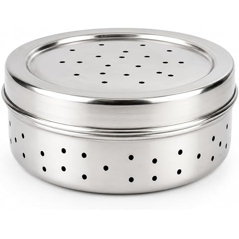 DEVENDRA ONLINE Stainless Steel Green Coriander & Curry Leaves Storage