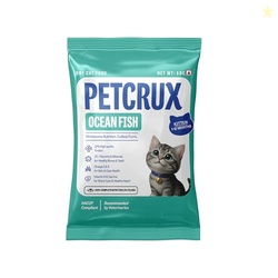 Petcrux Dry Kitten Cat Food, Ocean Fish Flavor, with Omega 3 & 6 and T