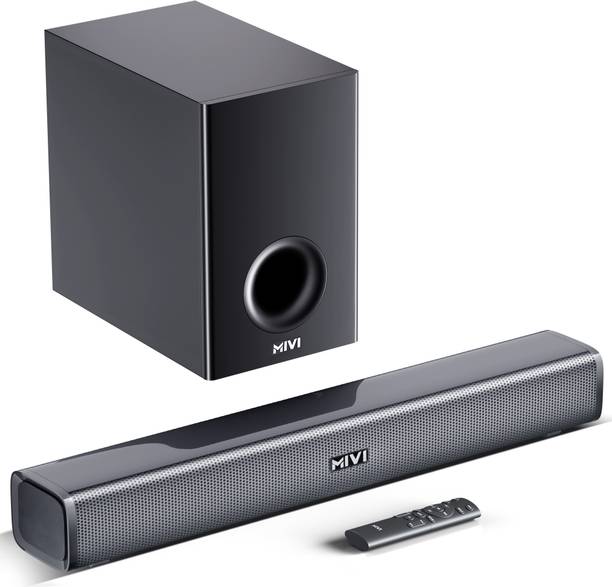 Mivi Fort H160 Soundbar, 160 Watts, 2.1 Channel, Multi-Input and EQ Mo