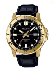 Killer Men Dial & Leather Wrap Around Analogue Watch Timewear 7007 Gol