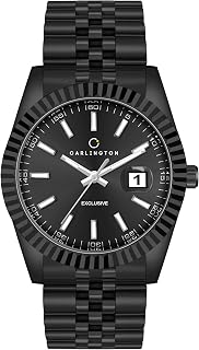 Analog Men's Watch with Stainless Steel Chain Strap, Multi-Color Dial