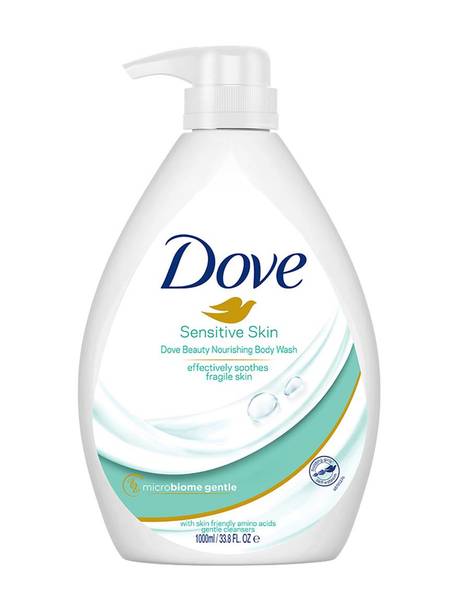 DOVE Nourishing Body Wash for Sensitive Skin, 24Hrs Moisture Lock 1000