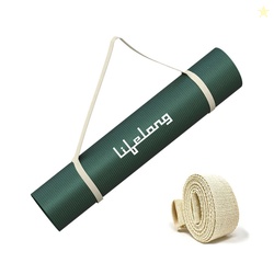 Lifelong LLYM71 EVA Anti-Slip Exercise Mat with Strap Green 4 mm Yoga
