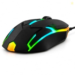 PROSAC USB Gaming Mouse Black | RGB Illumination | Durable Wired Optic