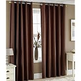 Galaxy Home Decor Solid Plain Curtains for Window 5 Feet, Pack of 2, B