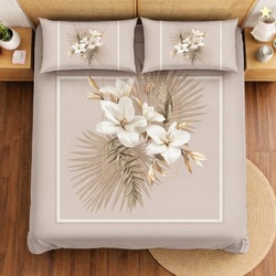 DECORUM Premium 7D Digital Printed Cotton BEDSHEET (90 X 100) Inch wit