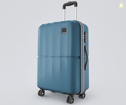 Safari Genius Theo 8 Wheels 66cm Medium Size Check-in Trolley Bag, Har