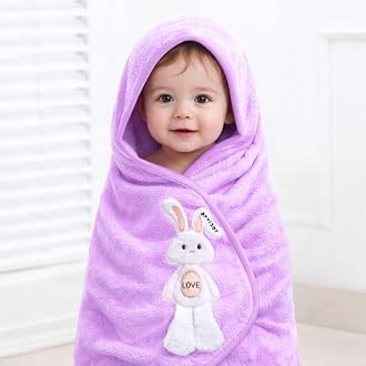 MAXOSHINE Microfiber Kids Bath Towels Quick Dry Super Absorbent Super