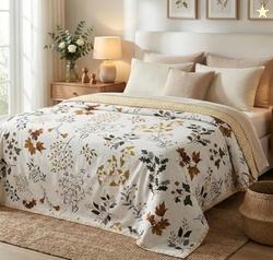 VAS COLLECTIONS Cotton AC Blanket for Double Bed (220230 cm) | Reversi