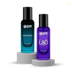 Beardo Midnight Duo- LSD & Mariner Perfume for Men (20ml x 2) | Long L