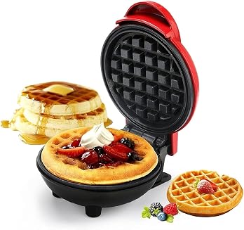 3 in 1 Mini Waffle Maker Machine 350W | 4 Inch Electric Waffle Iron fo
