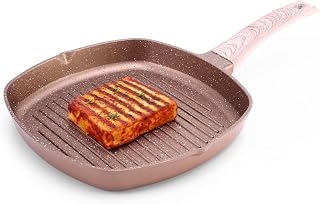 Wonderchef Duralife Die-cast Non-Stick Grill Pan 24cm for Kitchen, Non