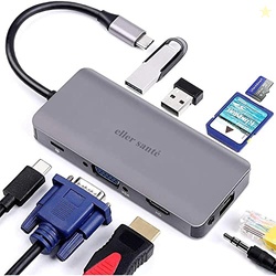 eller sant USB C Hub Hyperion 9IN1 Type C Hub, 4K HDMI Output, USB 3.0