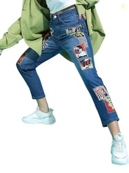 Women's Mom Fit Regular Mid-Rise Jeans Pant
