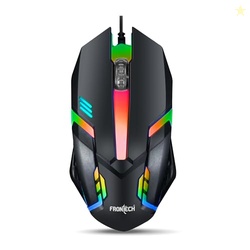 FRONTECH Wired USB Gaming Mouse | 3 Button Mouse| RGB Light| 1200 DPI
