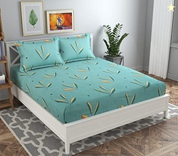 VAS COLLECTIONS Premium 3D Printed 144 TC Microfiber Double Bedsheet w