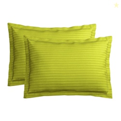VAS COLLECTIONS Premium 210 TC 100% Pure Cotton Satin Stripes Pillow C