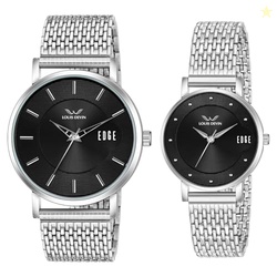 LOUIS DEVIN Stainless Steel Chain Analog Wrist Watch for Men and Women
